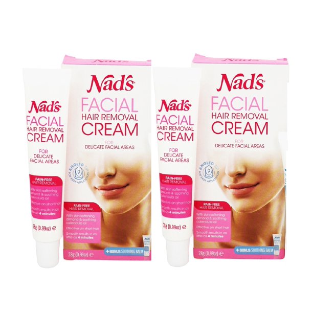 Nad's Gentle & Soothing Hair Removal Cream For Women 0.99 Oz 2 pack