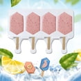 thumbnail image 4 of Moldes para paletas,Moldes para pasteles caseros Moldes para paletas Moldes para paletas de silicona 4 cavidades Hexágonos Moldes para hielo Fabricante gratuito para postres de paletas, 4 of 5
