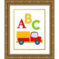 thumbnail image 1 of Robinson, Tamara 26x32 Gold Ornate Wood Framed with Double Matting Museum Art Print Titled - Transportation ABC, 1 of 4