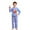 Blue-Kids, variant on KHONTS Christmas Matching Family Pajamas Long Sleeve Top and Pants Festive Xmas Outfit Cozy Sleepwear with Pets Pets XS
