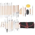 thumbnail image 1 of 30 piezas de herramientas para esculpir arcilla Sincero con cuchillo para tallar y raspador, 1 of 10