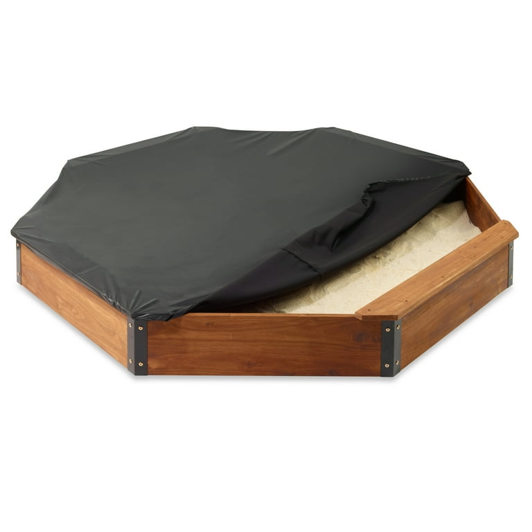 Badger Basket Octagon XL Wooden Sandbox with Liner and Cover