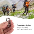 thumbnail image 4 of Spring Snap Hook, Heavy Duty Carabiner Keychain Clip Multipurpose Zinc Alloy Wear   For Travel Silver,Grey, 4 of 8