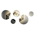 thumbnail image 2 of Designart "Monochrome Sacred Geometry III" Modern Midcentury Metal Wall Art Set of 5 Piece, 2 of 5