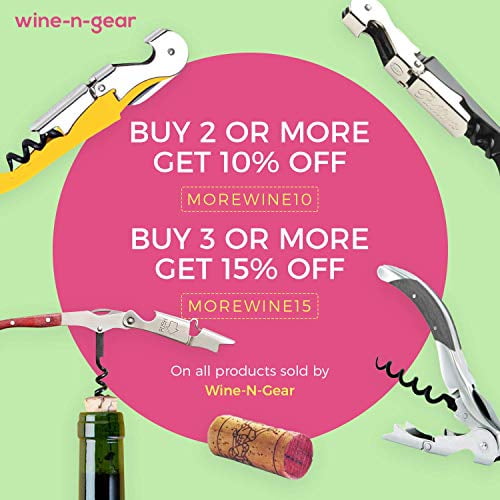 Prestige Waiters Corkscrew By Coutale Sommelier - Stainless Steel - French Patented Spring-Loaded Double Lever Wine Bottle Opener for Bartenders and Gifts
