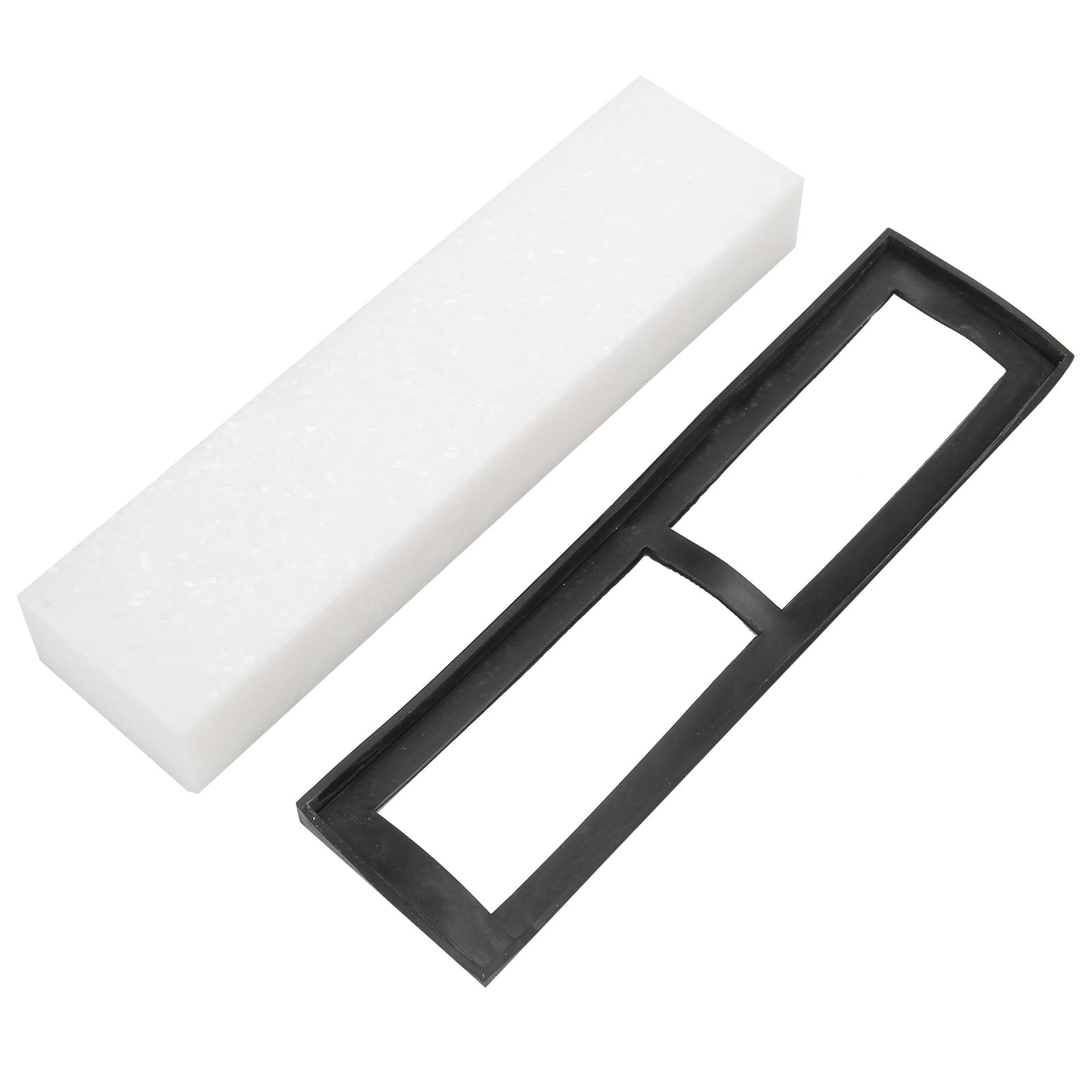 Riousery 8000 Grit Knife Sharpener White Fine Grinding Sharpening Stone with Silicone Base for Home, 7.9 inches / 20 cm Length