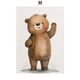 thumbnail image 3 of Pequeño erizo feliz, pequeño león, hola oso, bebé cocodrilo, bebé koala, arte de pared de moda, pintura en lienzo, póster nórdico, decoración de habitación, 3 of 5