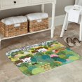 thumbnail image 7 of Yiaed Garden Farm Print Flannel Doormat Mat Outdoor Indoor Door Mats, Non Slip Durable Entrance Rugs for Outside Entry, Porch, Resist Dirt, 16"x24", 7 of 7