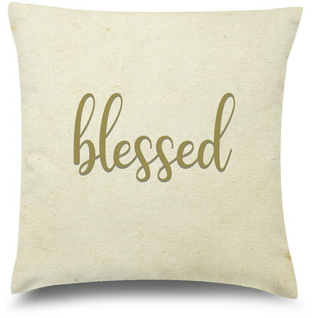 Awkward Styles Thanksgiving Decorative Pillow Covers Blessed Gold Throw Cushion Case | Walmart (US)