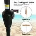 thumbnail image 6 of Aukfa 10 x 6.5ft Rectangular Patio Solar LED Lighted Outdoor Umbrellas for Market Beach Pool - Tan, 6 of 8