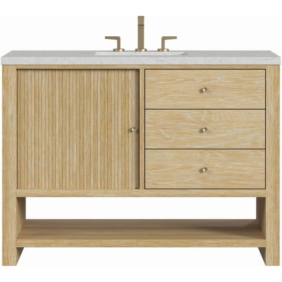 James Martin Vanities D404-V48-3Ejp Marigot 48" Single Basin Wood Vanity Set - Sunwashed