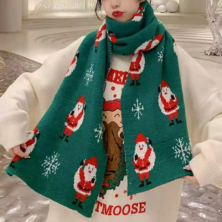 Franhais Women's Scarf Christmas Autumn Winter Warm Scarf Ladies
