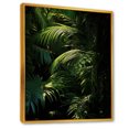 thumbnail image 2 of Designart "Embracing Palm Leaves In The Emerald Jungle I" Palms & Palm Trees Floater Framed Wall Decor, 2 of 5