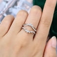 thumbnail image 6 of Spot Jewelry 14K White Gold Plated Rings - 1.9 Ct Oval Cut Wedding Rings - Engagement Wedding Prong Setting Rings for Women - Causal Daily Wear Rings for Women - Forever Diamond Rings for Her, 6 of 6