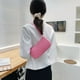 thumbnail image 4 of Bolsa Bolso de hombro para axilas de PU con relieve geométrico retro para mujer (rosa) JShteea Para Estrenar, 4 of 9