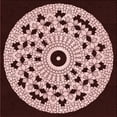thumbnail image 1 of Ahgly Company Machine Washable Indoor Square Transitional Rose Pink Area Rugs, 8' Square, 1 of 7