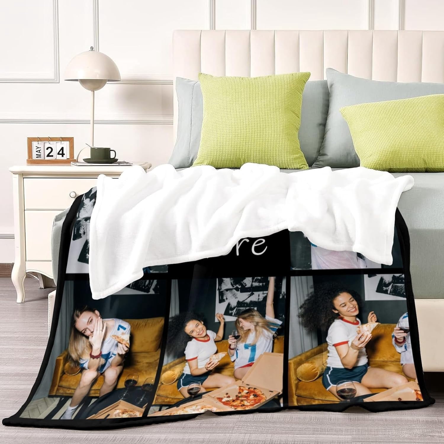 Custom Photo Blanket for Kids Adult Picture Personalized Blanket and Throw Flannel Customized Blanket Blankets