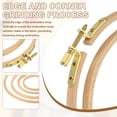 thumbnail image 4 of Uxcell 1 Piece 6 Inch Beech Wood Embroidery Hoops, Circle Cross Stitch Hoop Frames with Adjustment Brass Screw, 4 of 7