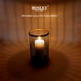 thumbnail image 6 of Hosley Large Candle Holder - Black Pillar Candle Cover/Sleeve, 9.75" High, Metal Rustic Farmhouse Decor, Candle Shade for Spa Aromatherapy, Weddings, Home Office, Candle Garden, 6 of 7