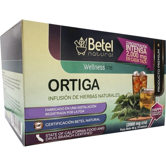 Ortiga en Te de Betel Natural — Infusión Premium de Hierbas - 24 Bolsas