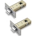 thumbnail image 1 of 2 Set Of 45mm Tubular Latch,mortice Latch Polished Chrome Door Latch Designed To Be Used With Sprung Lever Door Handles, 1 of 5