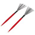 thumbnail image 3 of Brosse à Tambour, Brosse à Tambour Portable Double Tête pour Batteur Rouge, 3 of 8