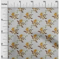 thumbnail image 1 of oneOone Polyester Lycra Fabric Leaves|Bird & Floral Block Print Fabric By The Yard 56 Inch Wide, 1 of 4