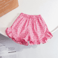 thumbnail image 6 of XBASW Toddler Baby Girls Flowers Shorts Summer Casual Shorts Pants Girls Elastic Waist Bloomers Shorts for Kids 6M-6Y, 6 of 7