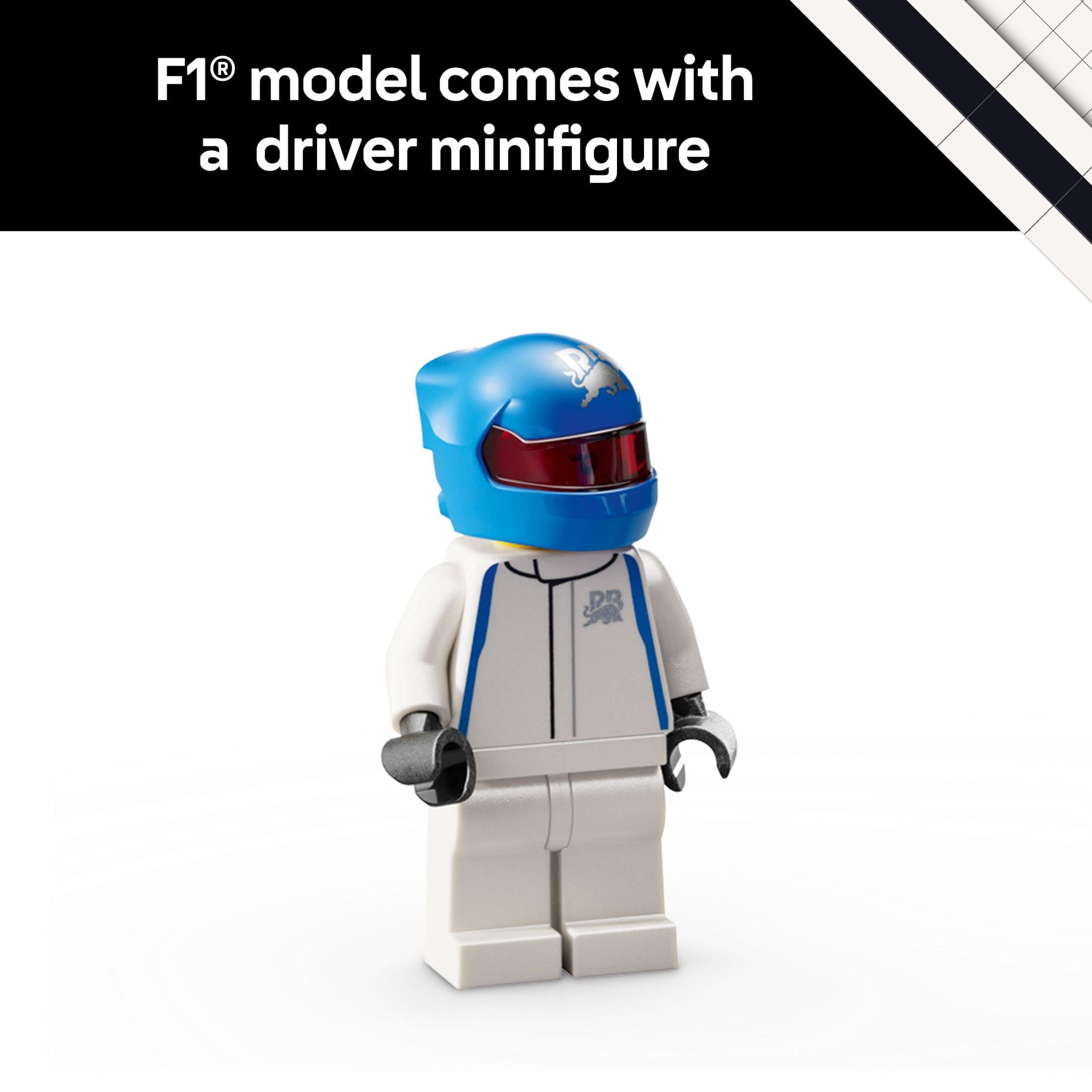 LEGO Speed Champions Visa Cash App RB VCARB 01 F1 Race Car Model Kits - Building Sets for Adults, Ages 18+ W/ Realistic Features - F1 DIY Crafts for Display - Gift Ideas for F1 Fans - 77246