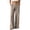 Brown, variant on Women's Vertical Striped Wide Leg Pants,Mid Rise Casual Loose Fit Pants with Patch Pocket,Blue Women's S-XXL