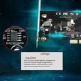 thumbnail image 5 of 2X PCI Express USB 3.0 19 Pin Expansion Card PCIE 1X to 2 Ports USB 3 19 Pin Adapter Internal USB3 20Pin Hub Header, 5 of 6