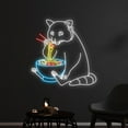 thumbnail image 3 of Handmadetneonsign Raccoon Eats Ramen Neon Sign, Eating Raccoon Led Sign, Ramen Raccoon Led Light, 3 of 5