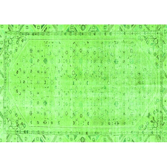 Ahgly Company Indoor Rectangle Persian Green Traditional Area Rugs, 2' x 3'