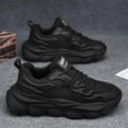 thumbnail image 4 of Men'S Height-Increasing Sneakers - Lightweight Cushioned Platform Shoes with Thick Sole, Breathable Athletic Running Shoes for Gym, Everyday & Formal Wear - Lace-Up Dad Shoes with Cushioned Insole, 4 of 5