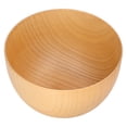 thumbnail image 3 of Wooden Bowl Dining Bowl Wooden Fruit Bowl Salad Container Wooden Bowl Round Kitchen Utensils Food Container Light Color Simple For Nuts Appetizers Fruit Snacks, 3 of 8