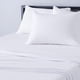 thumbnail image 2 of Juego de sábanas de algodón cómodo de 4 piezas, incluye sábanas planas y bajeras suaves, funda de almohada, Queen, rubor, liso, 2 of 15