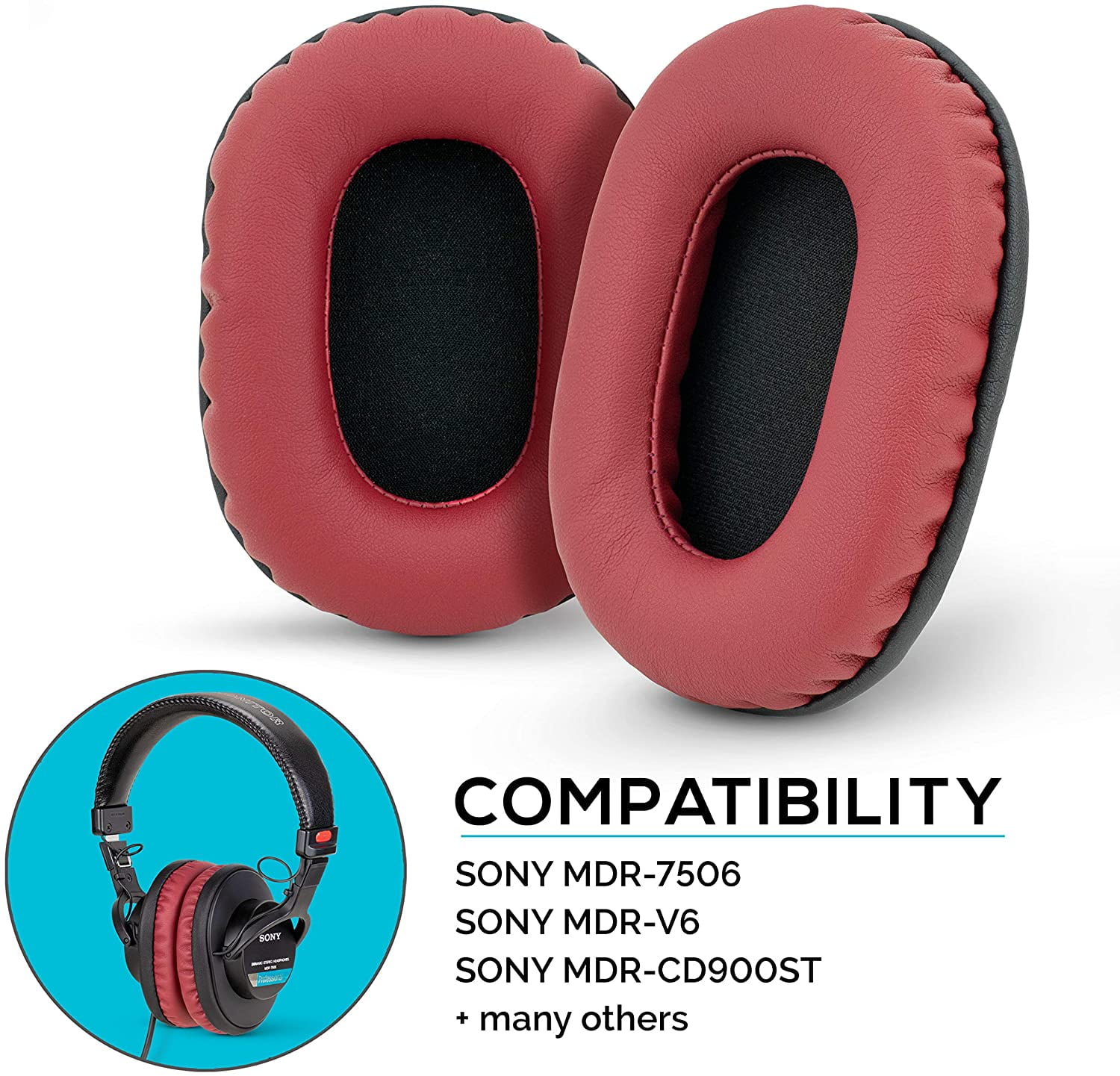 Brainwavz Earpads for Sony MDR 7506, V6 