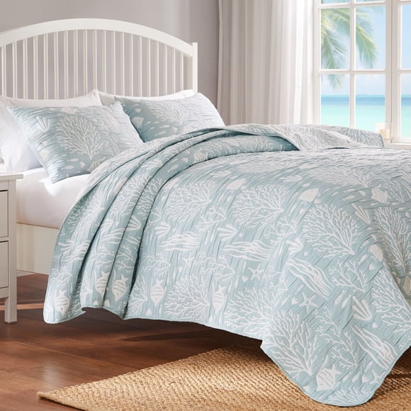 Marina Seafoam Coverlet Set 3-Piece King/Cal King