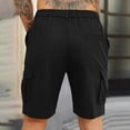 thumbnail image 3 of Zimjoy Men's Cargo Shorts Classic 10" Inseam Relaxed Fit Casual Outdoor Work Shorts with Multi Pocket for Fishing Camping Golf, Black L, 3 of 5