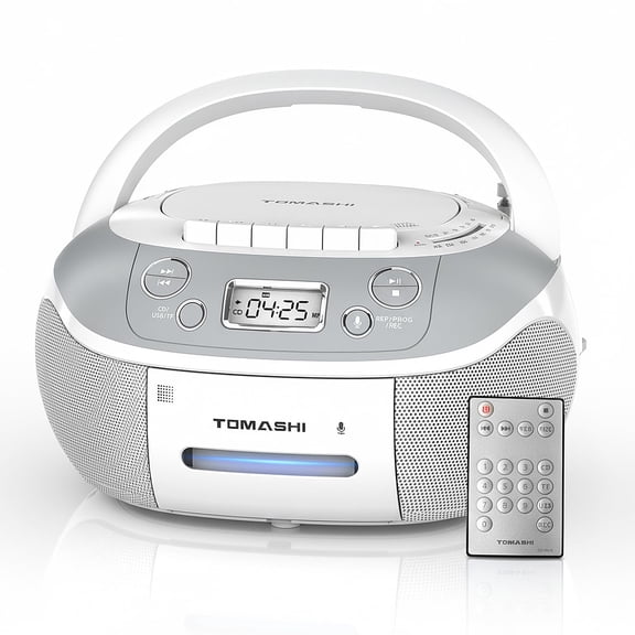 Radiograbadora con reproductor de CD TOMASHI CD-860A USB SD radio y casetera