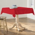 thumbnail image 2 of LA Linen Polyester Poplin Square Tablecloth, 52 by 52-Inch, Red, 2 of 2