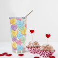 thumbnail image 6 of neluu Valentine''s Day Tumbler with Lid and Straw Conversation Heart Stainless Steel Cup Colorful Love Heart Tumbler Cup for Wedding Birthday Decor Supplies, 6 of 6