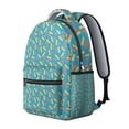 thumbnail image 2 of Pizza Themed School Backpack - Trendy & Practical Bag for College & Commute, Roomy Interior, Padded Shoulder Straps, Fun Design, Must-Have for Students, 2 of 6