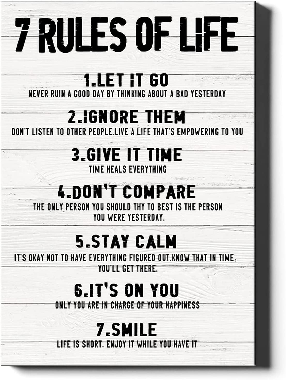 Quotes About Life 7 Rules of Life Poster Popular Printables 