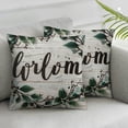 thumbnail image 3 of nygtbtfer Themed Pillowcase Decorations for , Wreath Throw Pillow Cover Double Sided Reversible, Housewarming Gifts, Thanksgiving Gifts White, 3 of 7