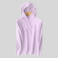 thumbnail image 5 of Miqool Women's Soft Hooded Pullover Sweaters Fall Winter Drawstring Long Sleeve Knit Hoodies Sweatshirt Casual Loose Lightweight Hooded Oversized Sweater, 5 of 9