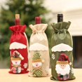 thumbnail image 4 of Funda para botella de vino navideña, alce, muñeco de nieve, Papá Noel, bolsas de vino navideñas, funda para botella de vino, 4 of 5