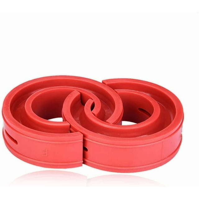 HUGFEGWE Shock Absorber, 2pcs Red Universal Car Rubber Shock Absorber Buffer Spring Bumper Cushion Car Suspension Type A-F Bushings (Type F) CJB91-35036