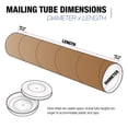 thumbnail image 4 of Tape Logic TLP3020K Tubes d'Expédition avec Bouchons, 3 Pouces x 20 Pouces, Kraft (Lot de 24), 4 of 10