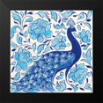 thumbnail image 2 of Thomas, Miranda 20x20 Black Modern Framed Museum Art Print Titled - Peacock Garden IV, 2 of 5
